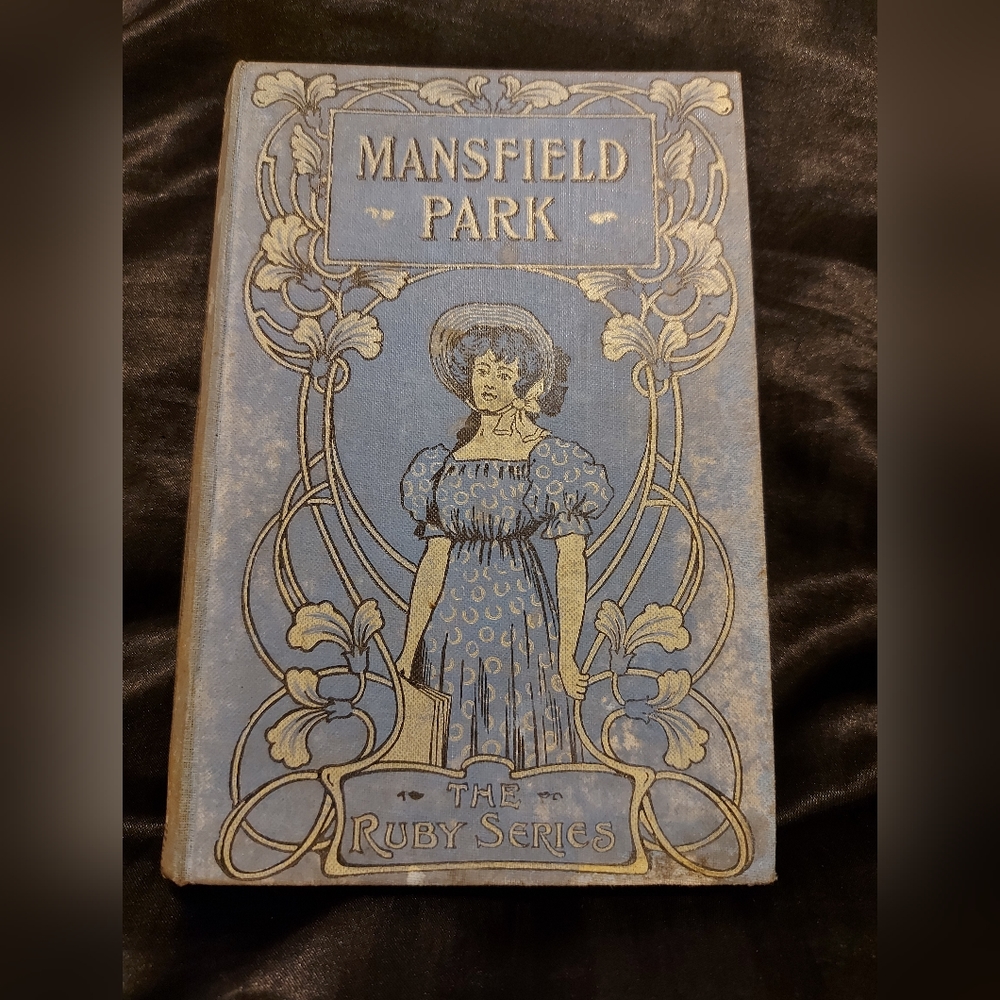 1907 Antique Mansfield Park by Jane Austen, Ruby series, routledge